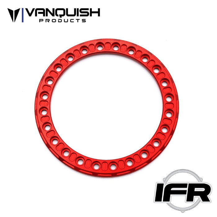 Vanquish 1.9 SKARN IFR Anodized Beadlock Rings- Red