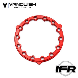 Vanquish 1.9 DELTA IFR Anodized Beadlock Inner Rings- Red