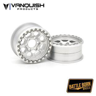 Vanquish Products Battle Born Wheels 1.9 Delta, Clear