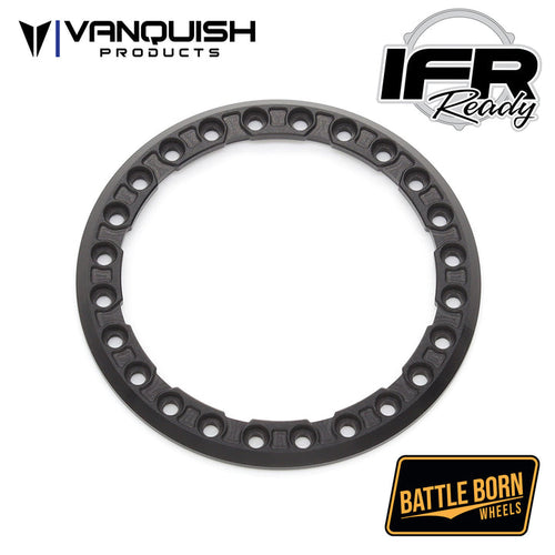 Vanquish Products Battle Born Sierra 1.9" Notched Beadlock Ring (Black)