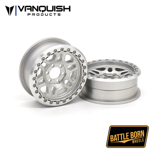 Vanquish Products Battle Born Wheels 2.2 Kilo, Clear