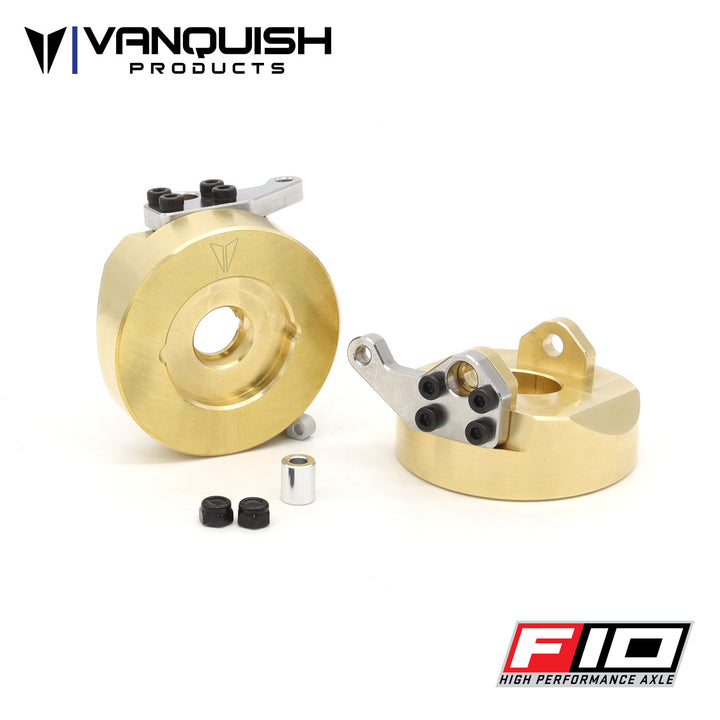 Vanquish Products Brass F10 Straight Axle Steering Knuckles
