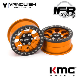 Vanquish KMC 1.9 KM237 Anodized RIOT Wheels, Orange