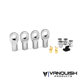 Vanquish Products M4 Machined Straight Rod Ends (Silver) (4)