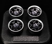 Ark Edge AE24X Elite Chrome Wheels and Hubs, Gray (4pcs)