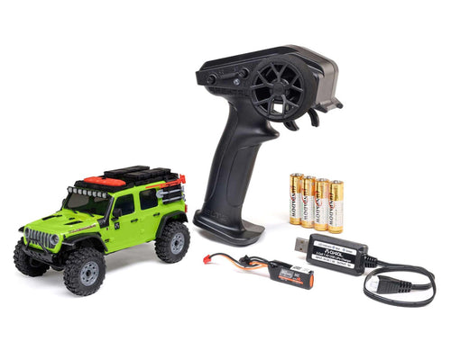 Axial SCX30 Jeep Wrangler JLU 1/30 4WD RTR Scale Mini Crawler (Green) w/2.4GHz Radio, Battery & Charger