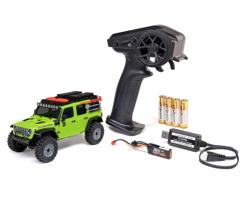 Axial SCX30 Jeep Wrangler JLU 1/30 4WD RTR Scale Mini Crawler (Green) w/2.4GHz Radio, Battery & Charger