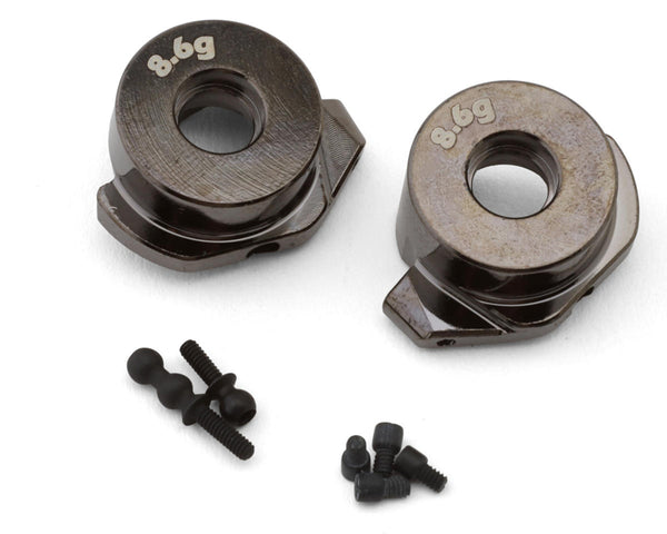 Axial SCX30 Brass Steering Knuckles (Chrome Plated) (2) (8.6g ea)