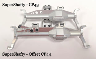 SuperShafty "OFFSET CP44" STEERING Portal Custom Capra Axle Housings