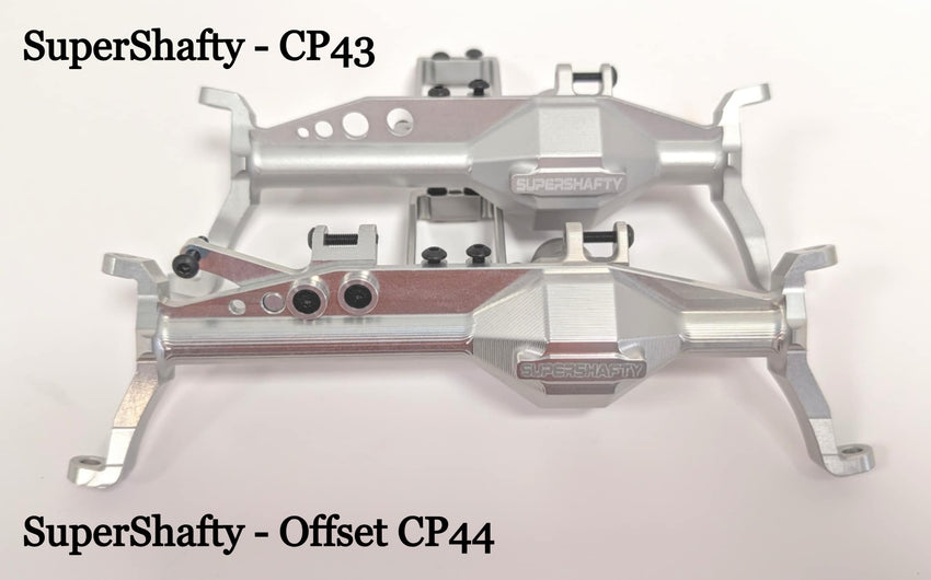 SuperShafty "OFFSET CP44" STEERING Portal Custom Capra Axle Housings