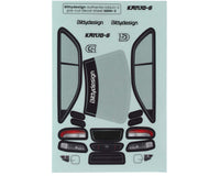 Bittydesign 1/28 KANJO-S Micro On-Road TC Polycarbonate Body (Clear) (98mm Wheelbase)