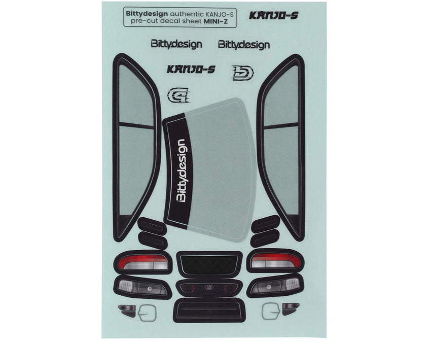 Bittydesign 1/28 KANJO-S Micro On-Road TC Polycarbonate Body (Clear) (98mm Wheelbase)