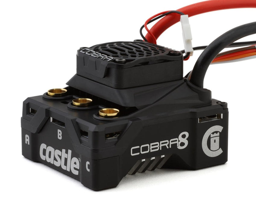 Castle Creations Cobra 8 6S 1/8 Scale Brushless Motor & ESC Combo (2200Kv) w/1515 V2 Sensored Motor (Limited Edition Gold)