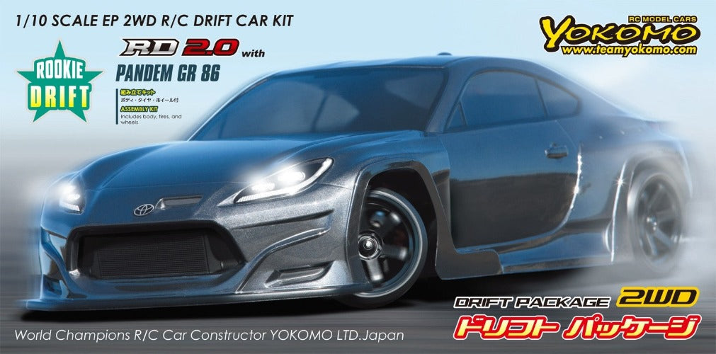 YOKOMO DRIFT PACKAGE 2WD PANDEM GR86 KIT, GUN METAL – Key City Hobby