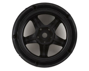 DS Racing Drift Element 5 Spoke Drift Wheels (Triple Black w/Gold Rivets) (2) (Adjustable Offset) w/12mm Hex