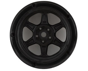 DS Racing Drift Element 6 Spoke Drift Wheels (Triple Black w/Gold Rivets) (2) (Adjustable Offset) w/12mm Hex