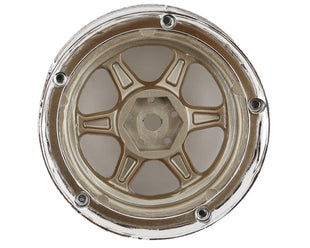 DS Racing Drift Element 6 Spoke Drift Wheels (Gold & Chrome) (2) (Adjustable Offset) w/12mm Hex