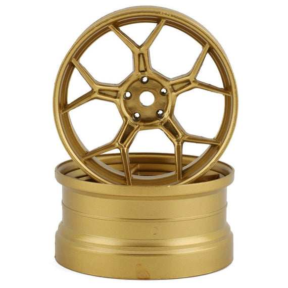 DS Racing Feathery Split Spoke Drift Rim (Gold) (2) (6mm Offset)