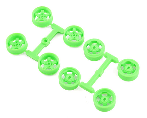 DS Racing Kyosho Mini Z 8.5mm Narrow Drift Rims (1/2/3/4 Offset) (Flu Green)