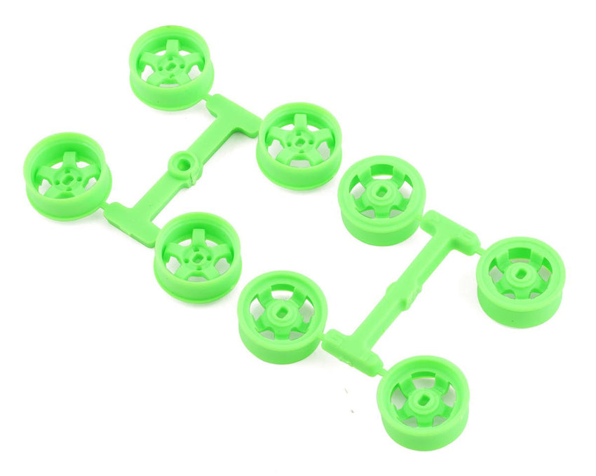 DS Racing Kyosho Mini Z 8.5mm Narrow Drift Rims (1/2/3/4 Offset) (Flu Green)