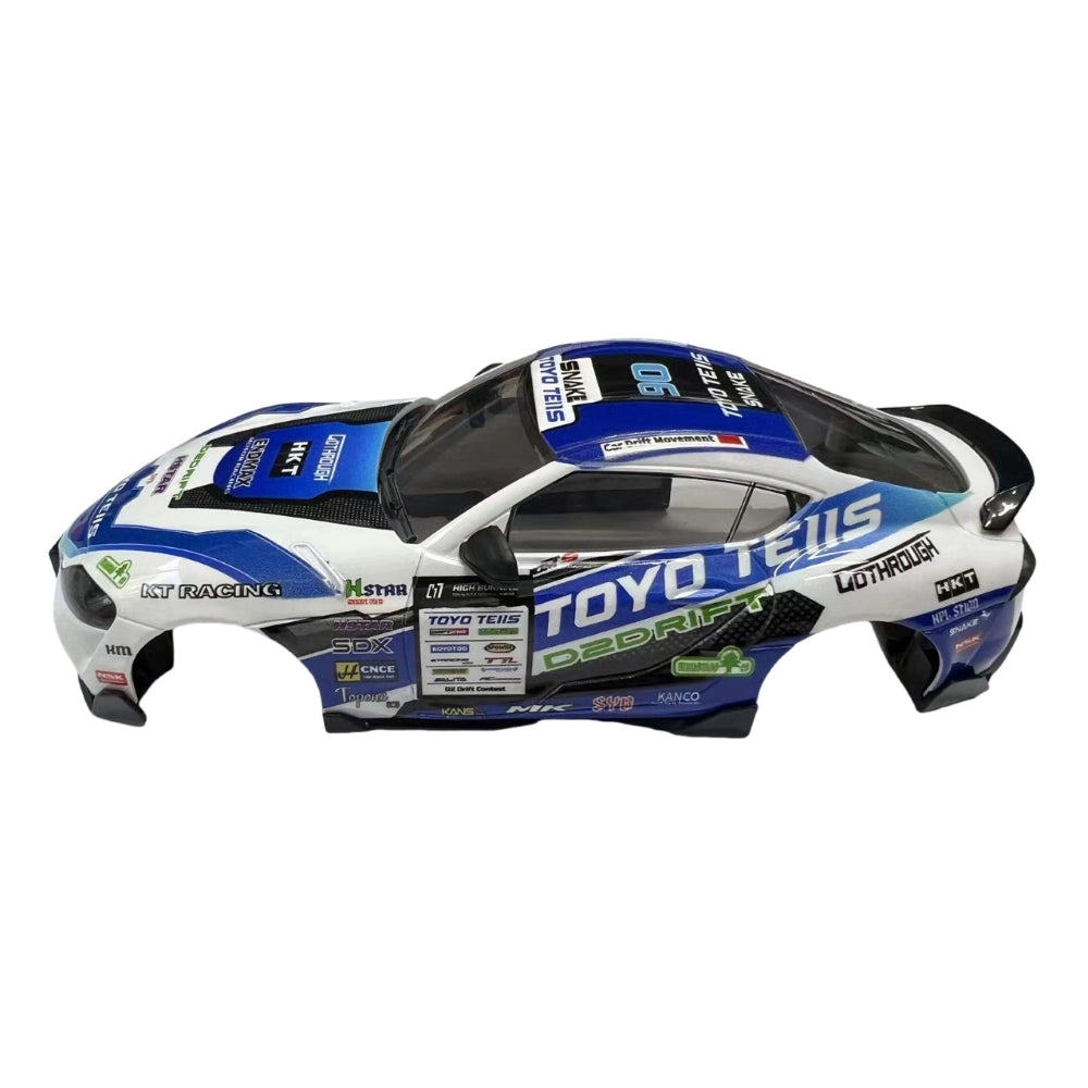 GT55 1/24 A90 Plastic Car Body Shell – 108mm Wheelbase (Blue/White ...
