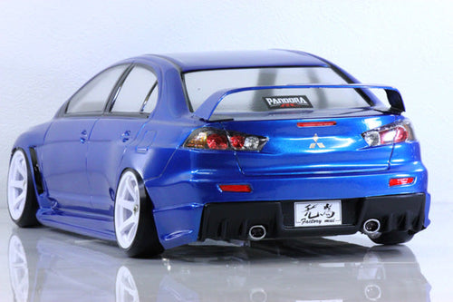 Pandora RC 1/10 Mitsubishi Lancer Evolution X Drift Body Set (Clear) (257-260mm)