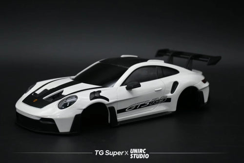 GT55 1/24 Scale GT3 RS Sports Car Body – Racing Edition – 109mm Wheelbase (White)