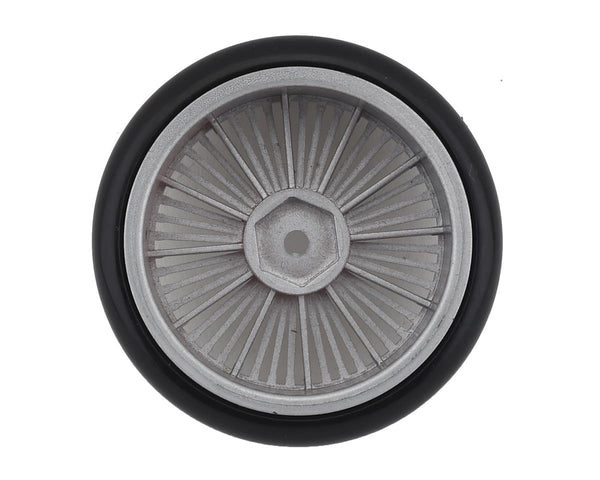 Firebrand RC OG D Pre-Mounted Slick Drift Tires (4) (Chrome) w/Firesickle Tires, 12mm Hex & 3mm Offset