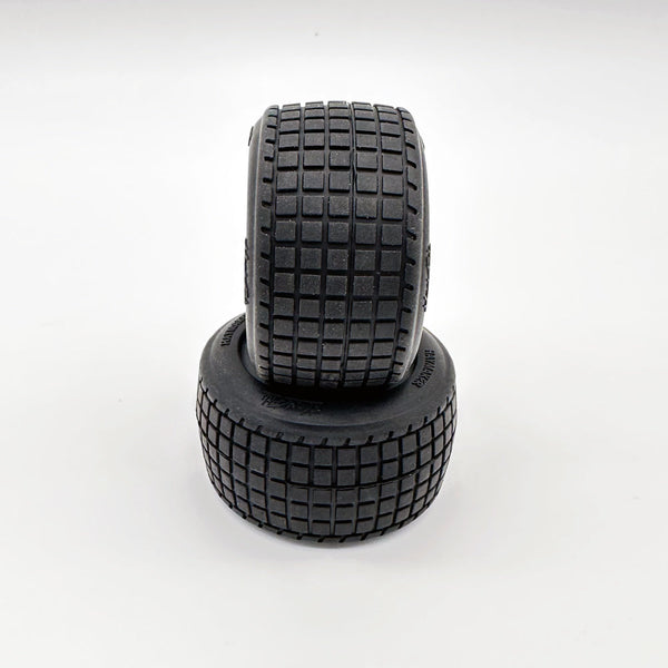 HackFab Haymaker Mini Oval Tire fits Losi Mini-T 2.0 wheels (Super Soft) (2)