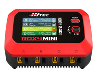 Hitec RDX4 Mini Quad Smart LiPo Battery Balance Charger (4S/6A/DC-240W/AC-100W)