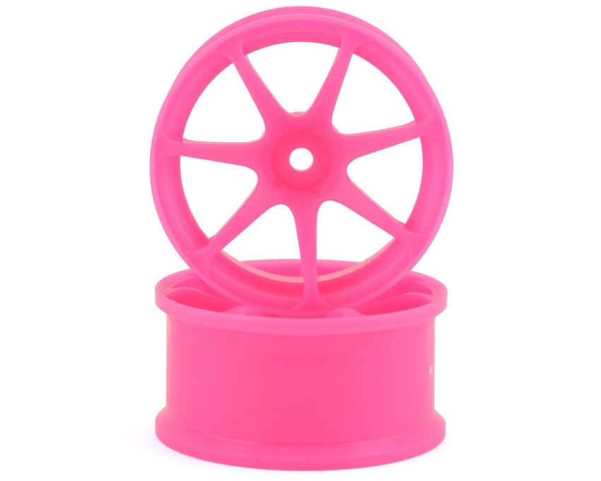 Integra AVS Model T7 High Traction Drift Wheel (Pink) (2) (5mm Offset) w/12mm Hex