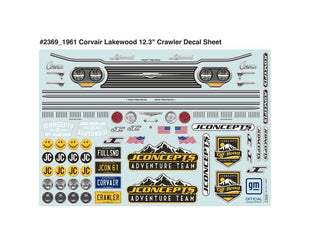 JConcepts CLEAR 1961 Corvair Lakewood Body: 1/10