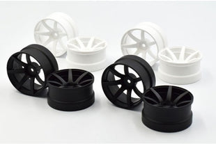 REVE D Drift Wheel "JD7", 6mm Offset, Matte Black (2)