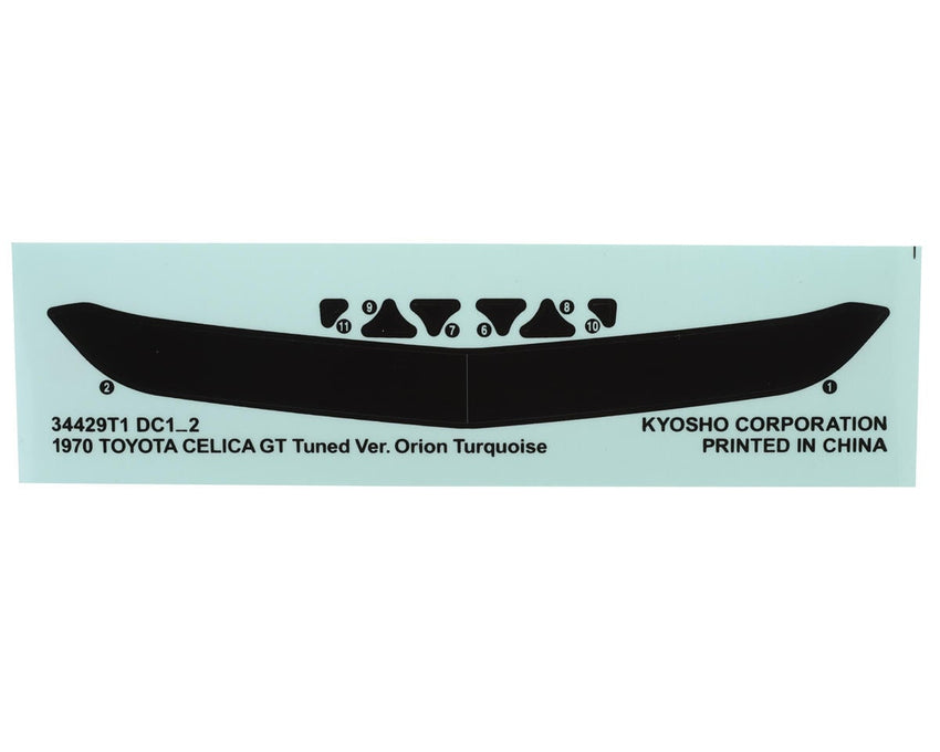 Kyosho Fazer FZ02 1/10 '70 Toyota Celica GT Tuned Ver. On-Road Body Set (Clear)