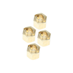 Redcat Wheel Hexes (Brass)(4pcs): Ascent 18