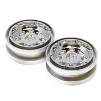 Redcat 1.9 Beadlock Wheels No Rings (Chrome)(Plastic)(2pcs)