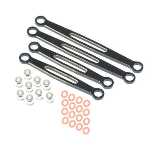 Redcat Brass Front/Rear Links (Black) (4): MT-18, Ascent 18