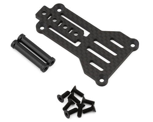 MST RMX 4 Carbon Fiber Lightweight Rear Upper Deck Mount Plate w/Aluminum Posts