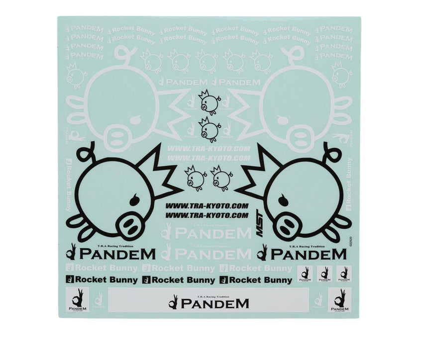 MST PANDEM MINT GREEN Nissan S15RB 1/10 Drift Body (257mm Wheelbase) w/Duck Tail (Copy)