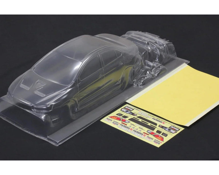 Pandora RC 1/10 Mitsubishi Lancer Evolution X Drift Body Set (Clear) (257-260mm)