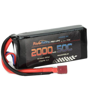 Powerhobby 2s 7.4v 2000mah 50c Lipo Battery w Deans Plugs