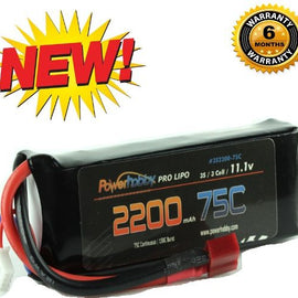 Powerhobby 3S 11.1V 2200mAh 75C Lipo Battery Pack w Deans Plug 3-Cell