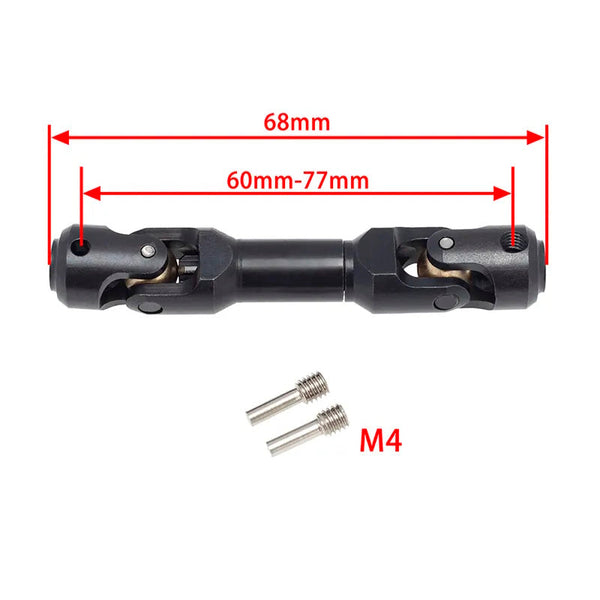 Powerhobby 60-77MM Universal Spline Drive Shaft CVD for TRX-4 Wraith SCX10 (1)