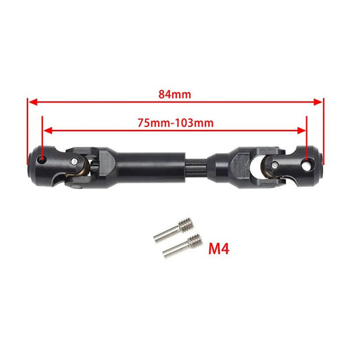 Powerhobby 75-103MM Universal Spline Drive Shaft CVD for TRX-4 Wraith SCX10 (1)