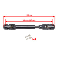 Powerhobby 96-143MM Universal Spline Drive Shaft CVD for TRX-4 Wraith SCX10 (1)