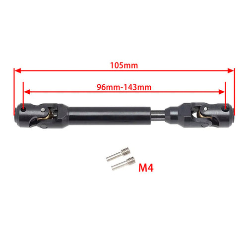 Powerhobby 96-143MM Universal Spline Drive Shaft CVD for TRX-4 Wraith SCX10 (1)