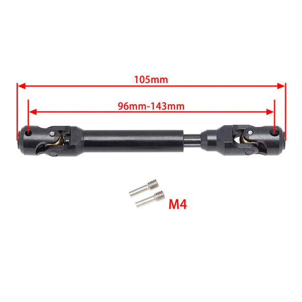 Powerhobby 96-143MM Universal Spline Drive Shaft CVD for TRX-4 Wraith SCX10 (1)