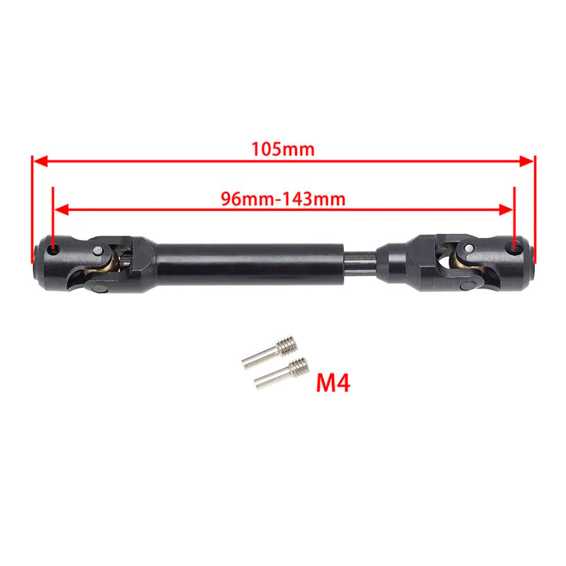 Powerhobby 96-143MM Universal Spline Drive Shaft CVD for TRX-4 Wraith SCX10 (1)