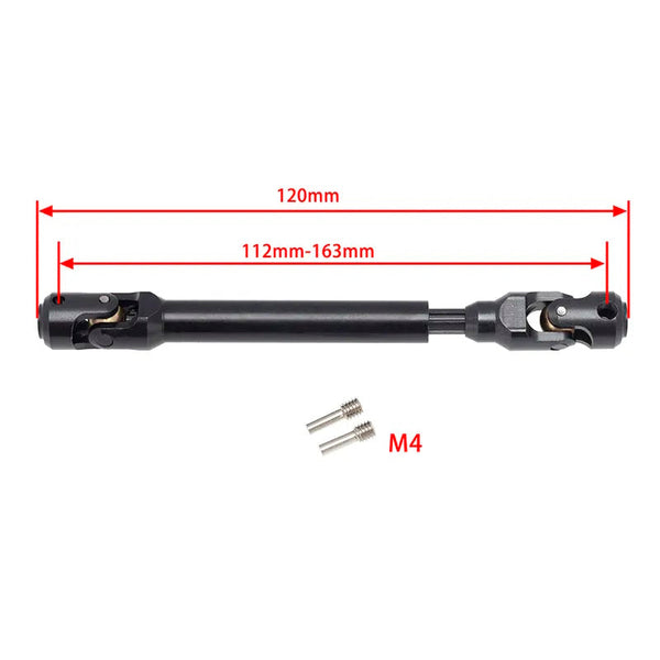 Powerhobby 112-163MM Universal Spline Drive Shaft CVD for TRX-4 Wraith SCX10 (1)