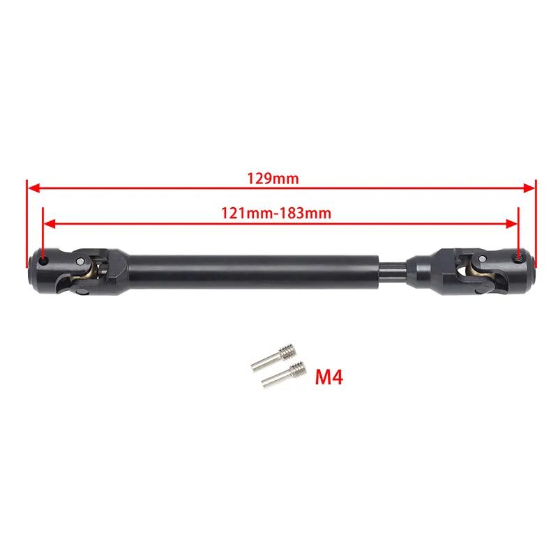 Powerhobby Universal Spline Drive Shaft CVD 121-183MM (1) Wraith SCX10